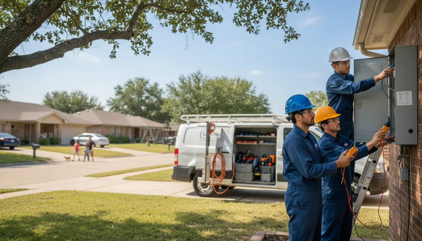 Certified electrician providing emergency electrical services in Warthen, GA